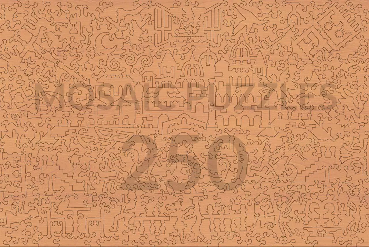 Mosaic Puzzles Venice Thomas Moran puzzle lemn 500 piese
