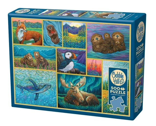 Cobble Hill Alaskan Animals puzzle 500 piese animale