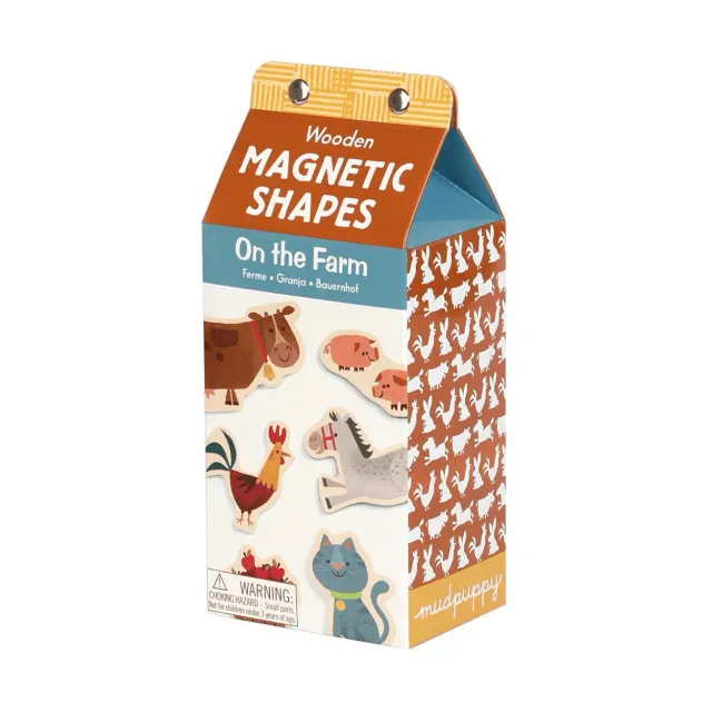 Mudpuppy On the Farm set magnetic 30-40 piese lemn