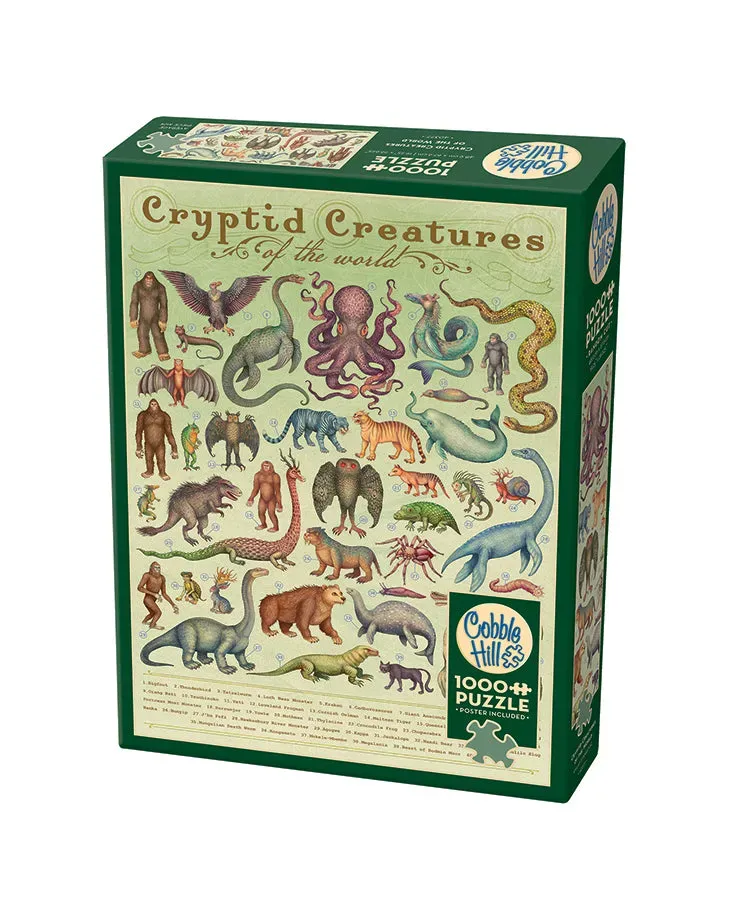 Cobble Hill Cryptid Creatures puzzle 1000 piese monștri