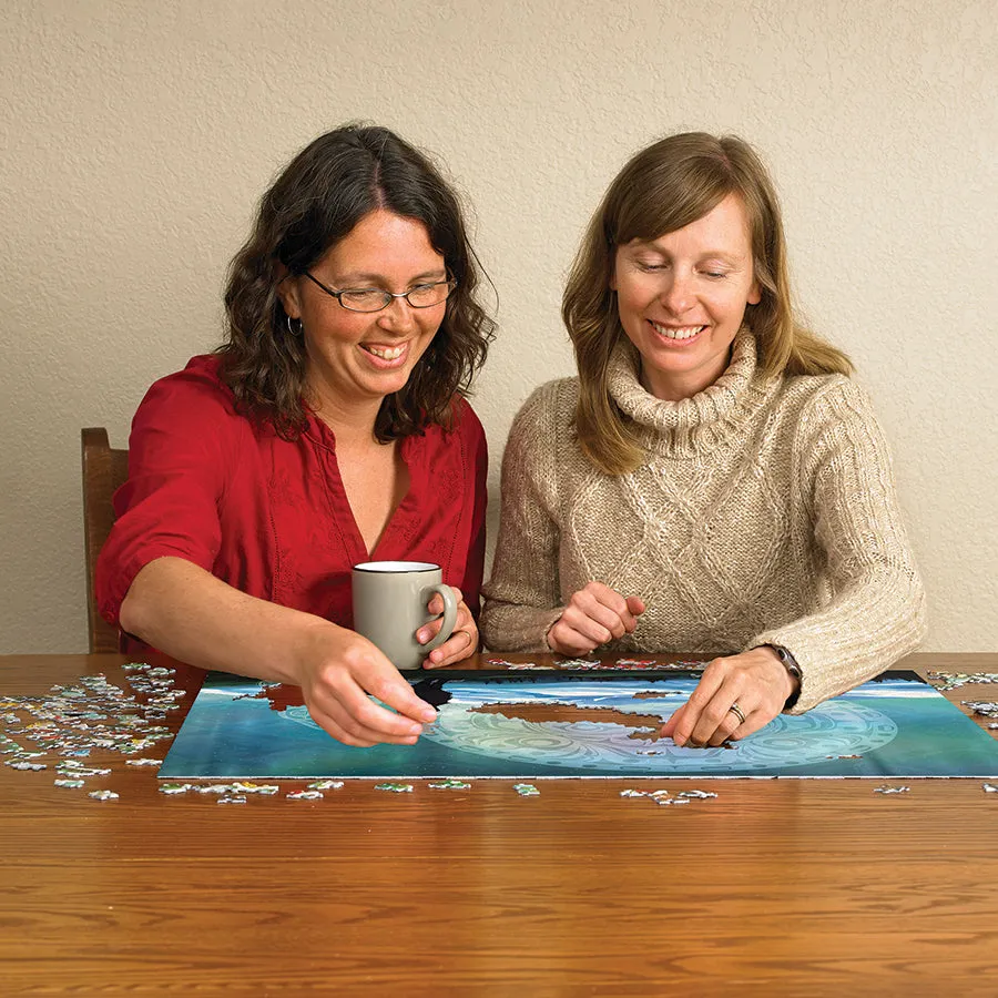 Cobble Hill Two Wolves puzzle 500 piese cu lupi