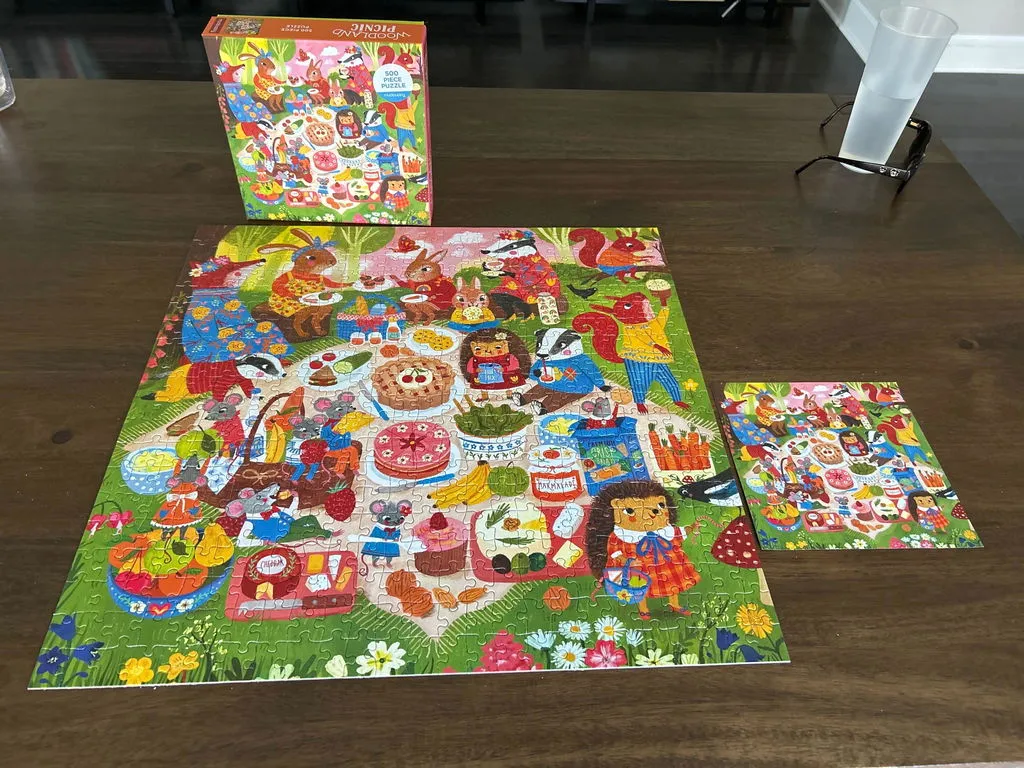 Mudpuppy Woodland Picnic puzzle familie 500 piese 51x51 cm