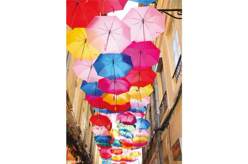 Mosaic Puzzles Vibrance in Avignon puzzle lemn 500 piese colorat