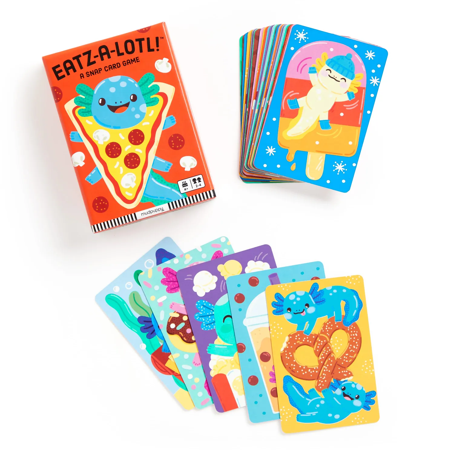 Mudpuppy Eatz-a-lotl joc carti snap cu axolotl