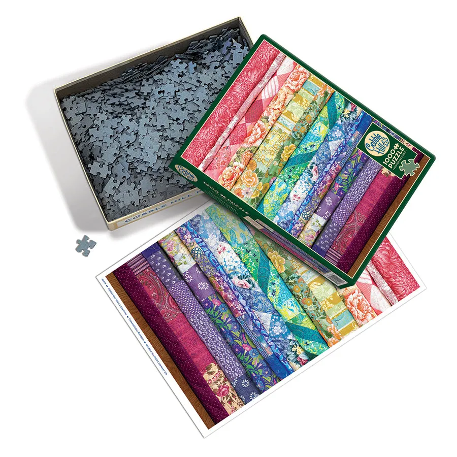 Cobble Hill Comfortable Rainbow puzzle 1000 piese quilt