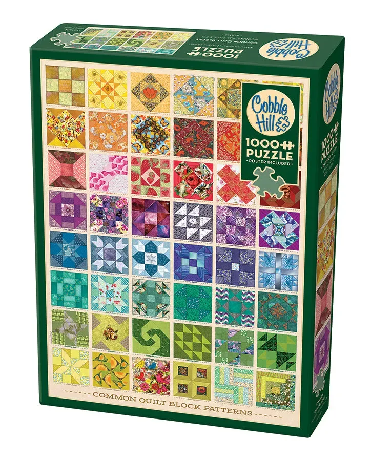Cobble Hill Common Quilt Blocks puzzle 1000 piese modele