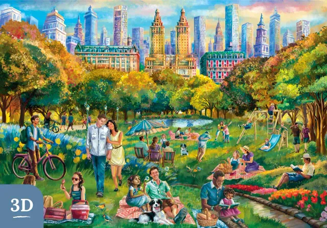 Mosaic Puzzles Heritage Summer in New York puzzle lemn 3D 250 piese