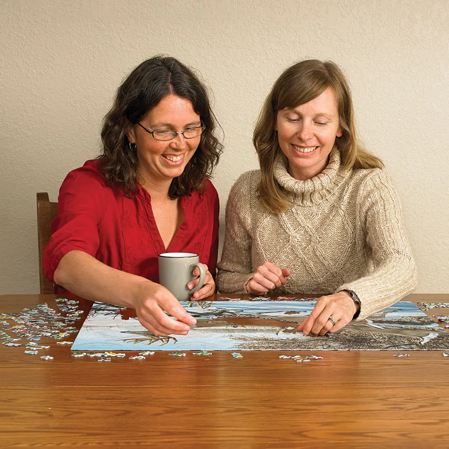 Cobble Hill Breaking Cover puzzle 1000 piese cerbi
