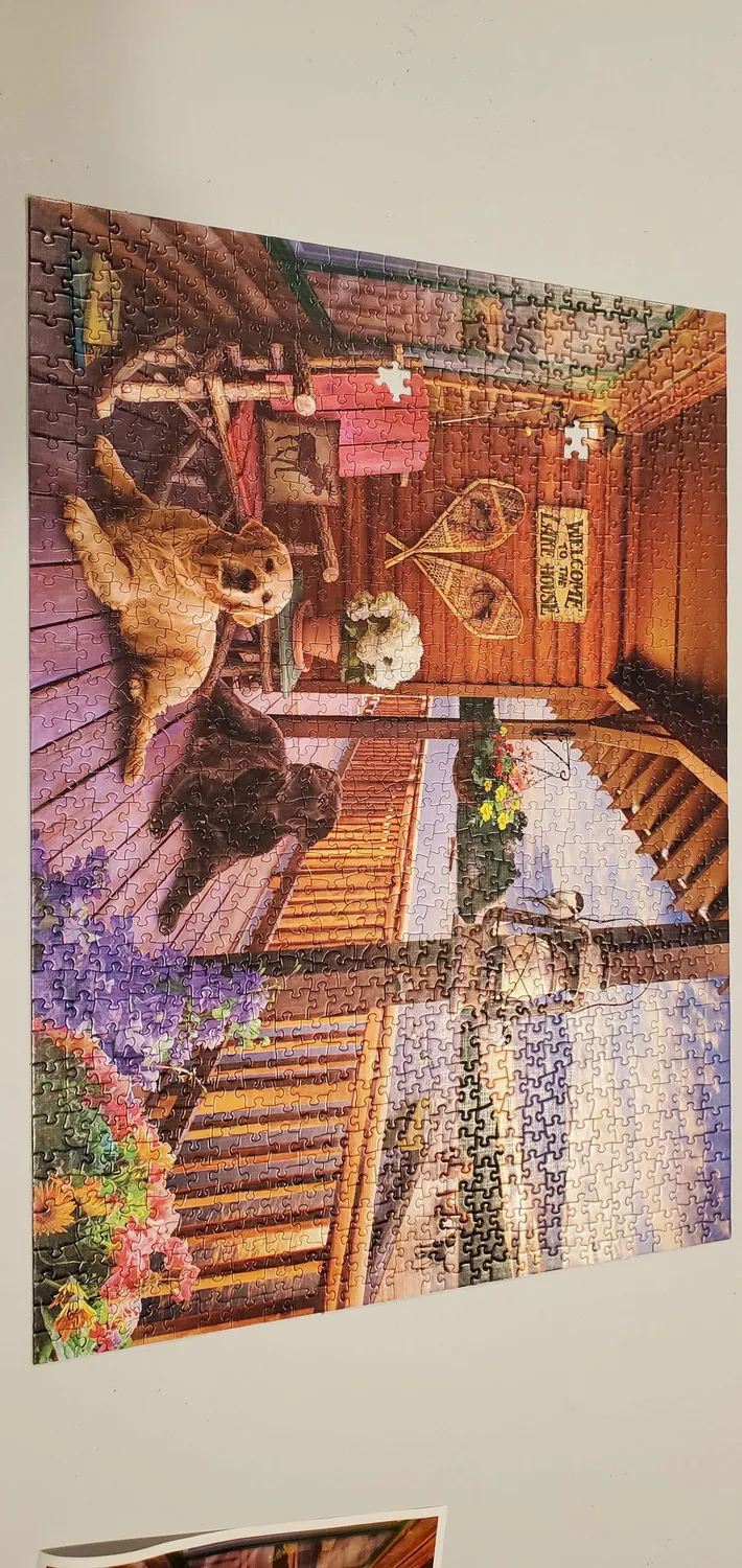 Cobble Hill Welcome to the Lake House puzzle 1000 piese lac