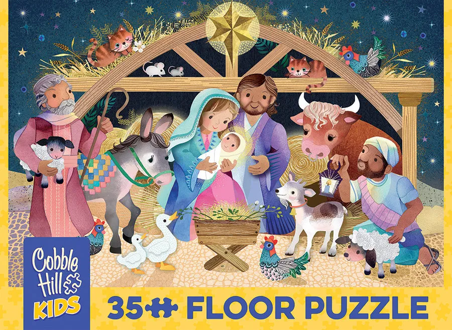 Cobble Hill Unto Us puzzle podea 35 piese nastere
