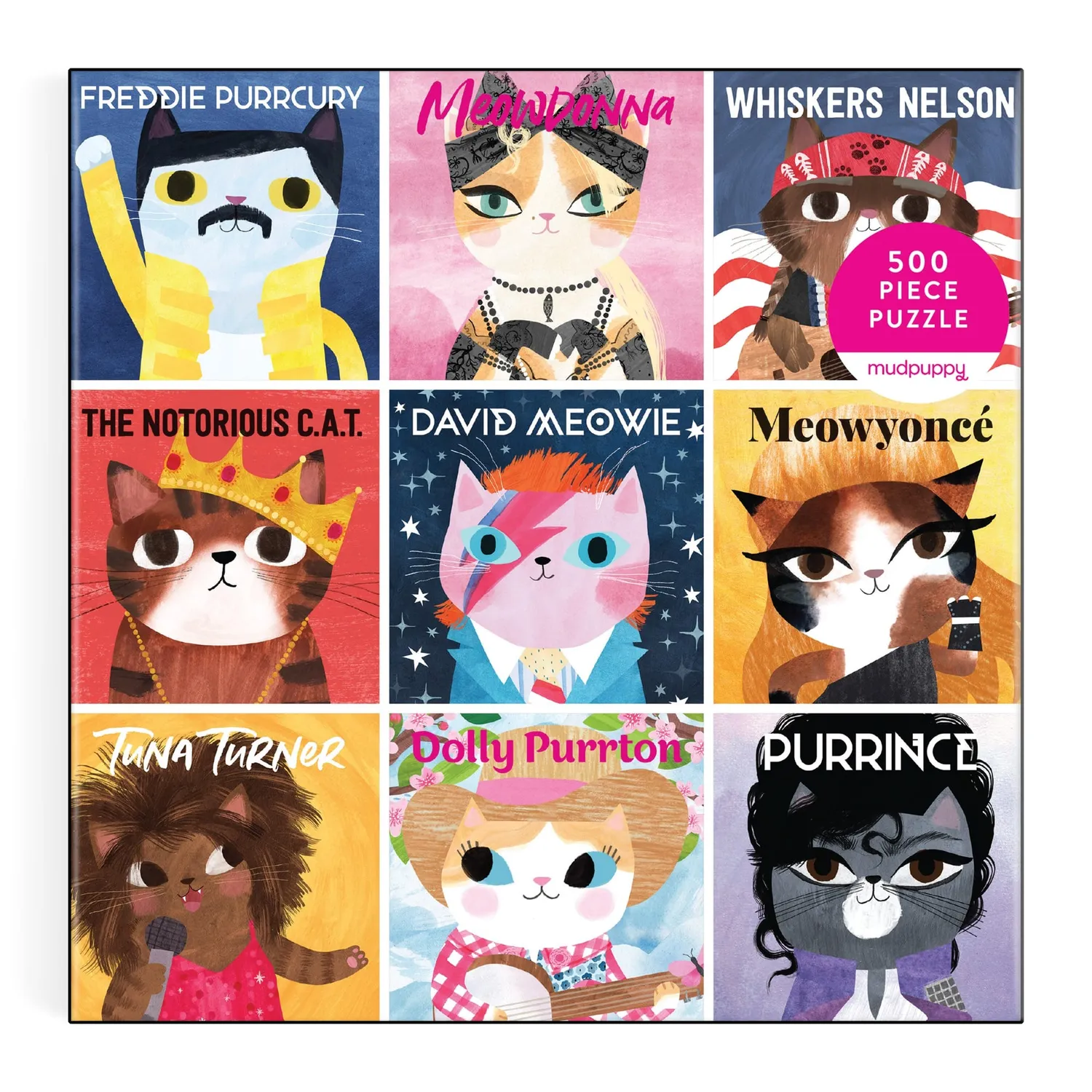 Mudpuppy Music Cats puzzle 500 piese pisici
