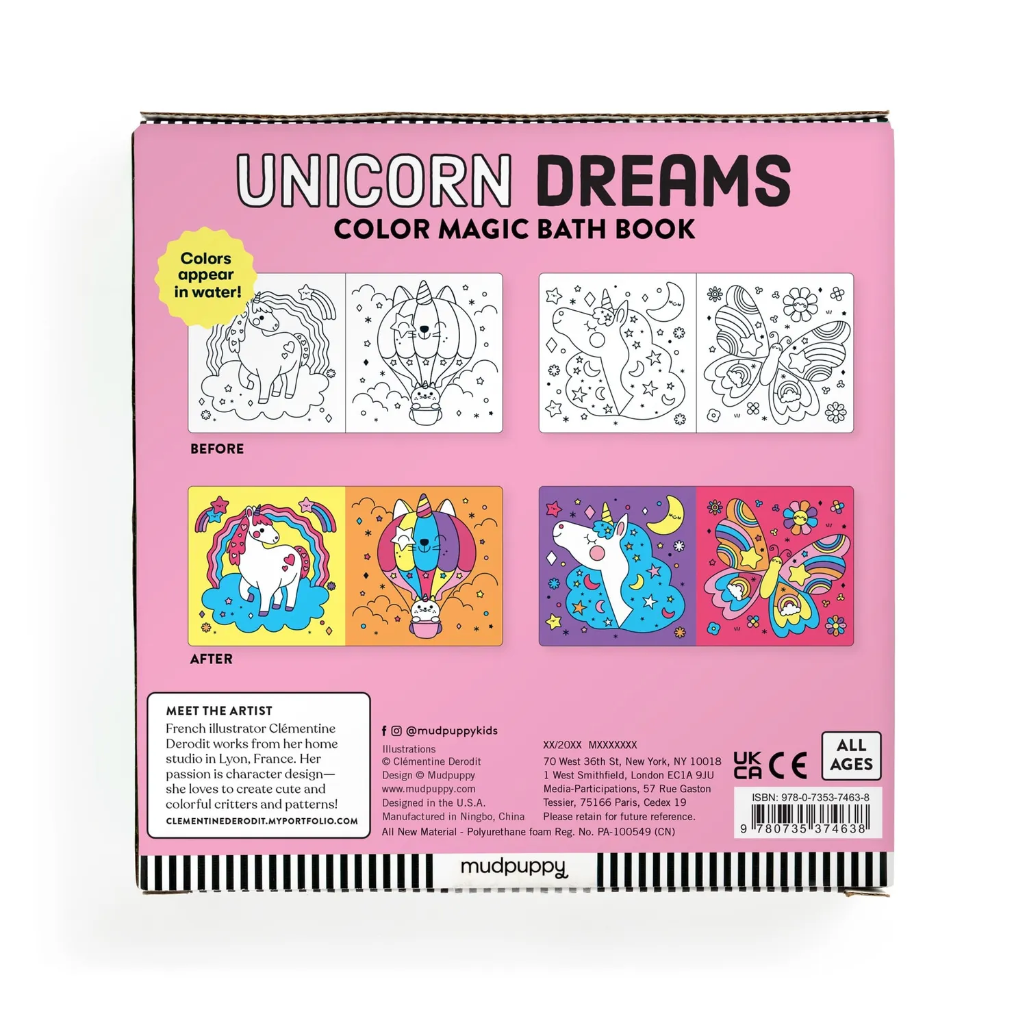 Mudpuppy Unicorn Dreams carte baie magica unicorni 15cm