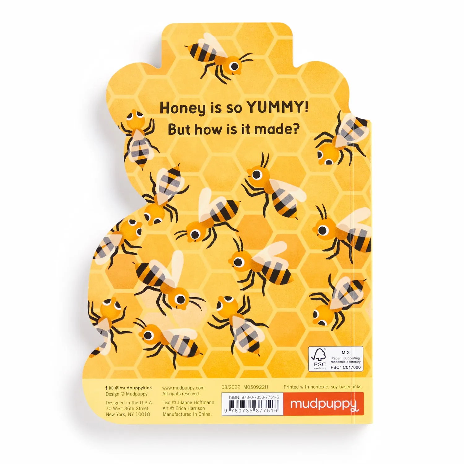 Mudpuppy Honey Bear carte board book stup 14 pagini