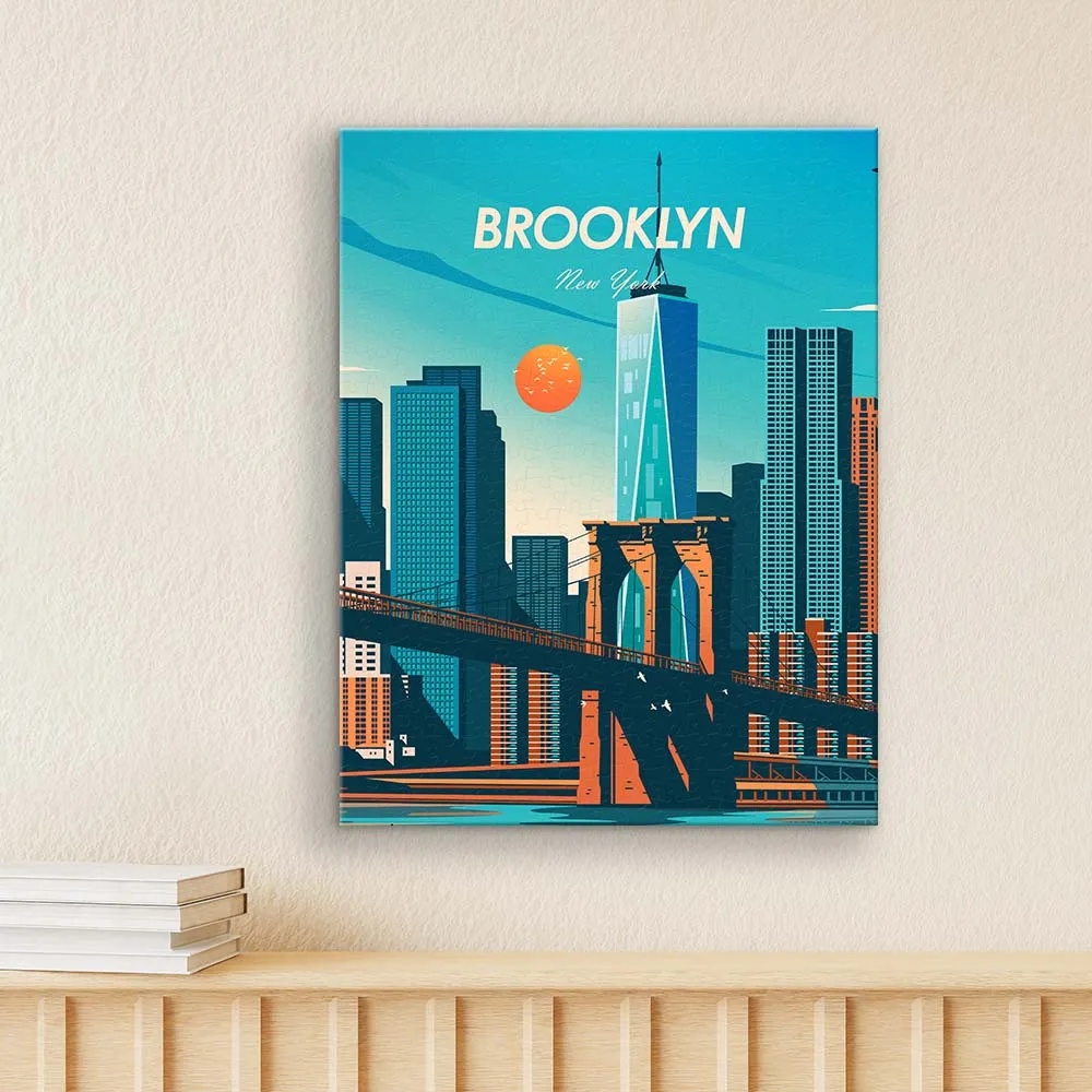 PieceRelax HN1402 puzzle tablou Brooklyn New York 30x23 cm