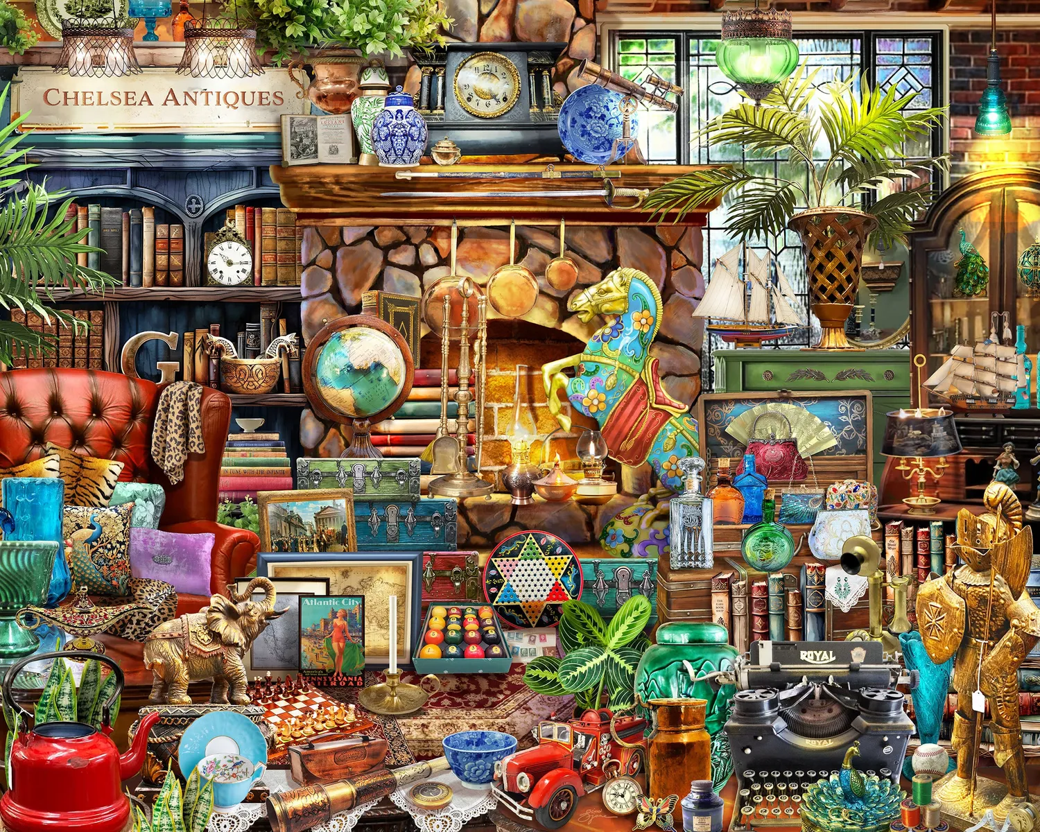 Ceaco EZ 2 Hold Collector's Retreat puzzle 1000 piese mari