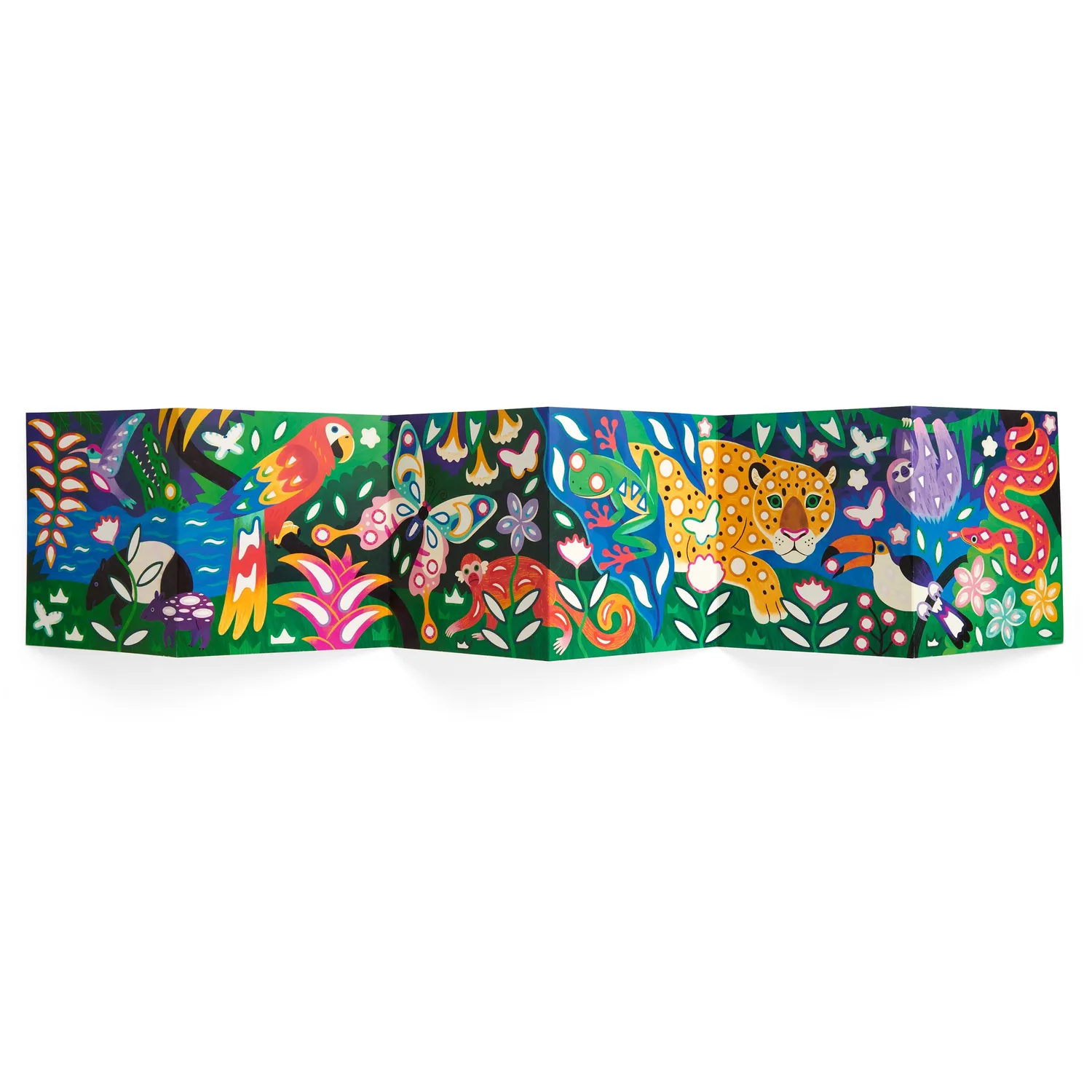Mudpuppy Rainforest Life poster stickere 200+ jungla