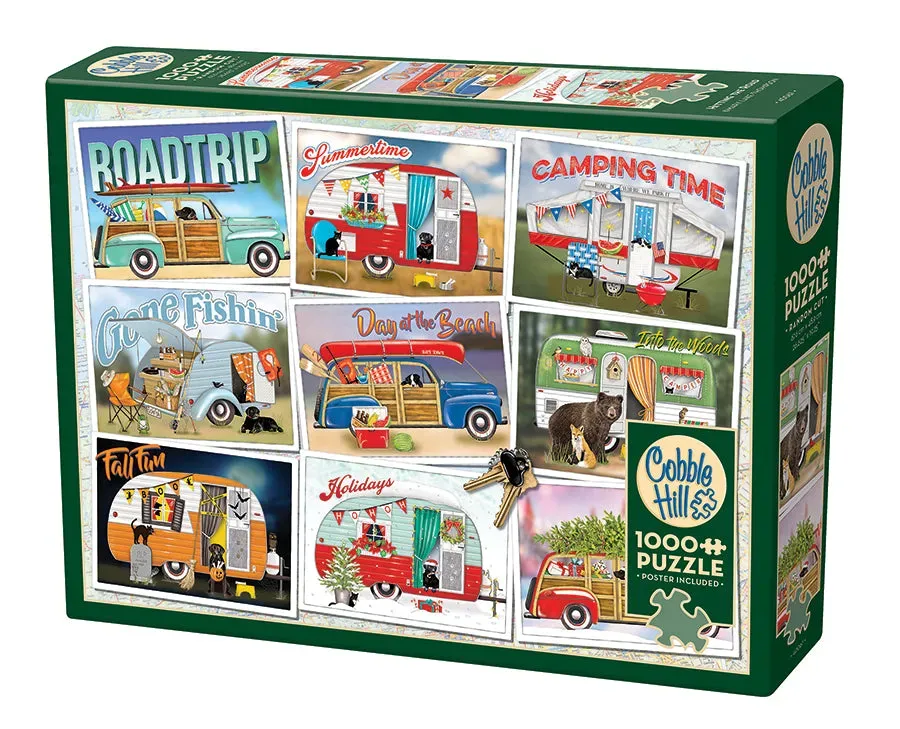 Cobble Hill Hitting the Road puzzle 1000 piese călătorie