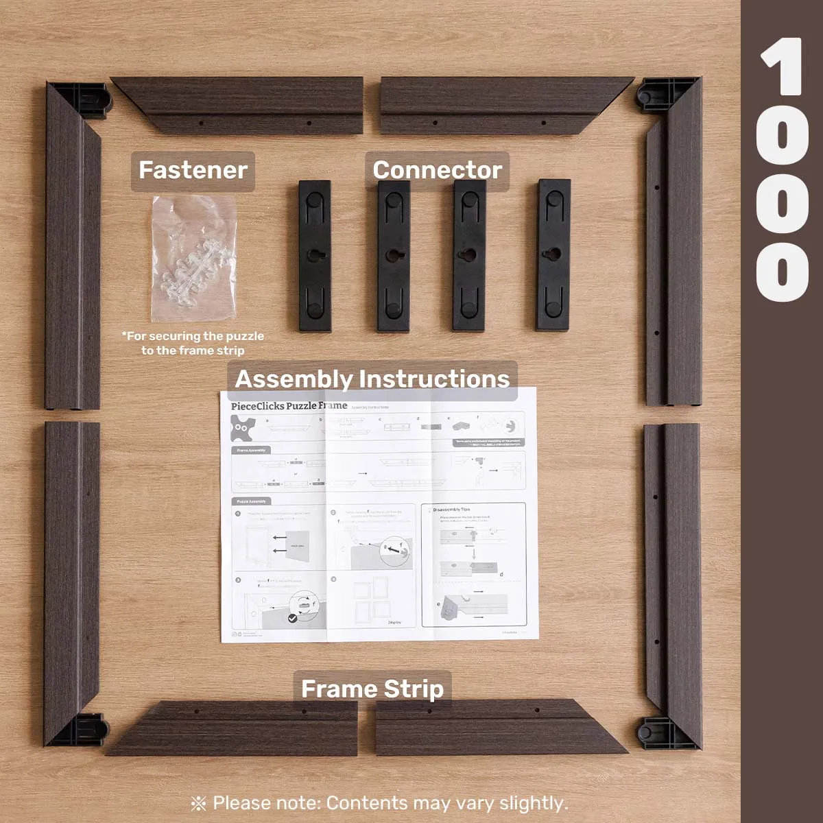 PieceRelax PieceClicks ramă puzzle 1000 piese Oatmeal