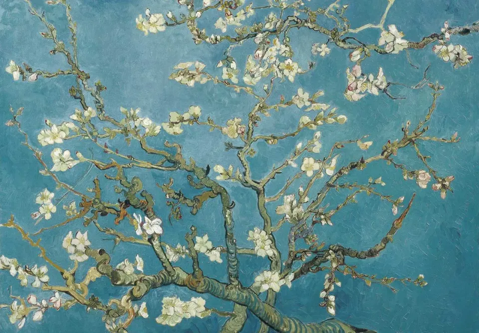 Mosaic Puzzles Almond Blossom puzzle lemn 100 piese Van Gogh