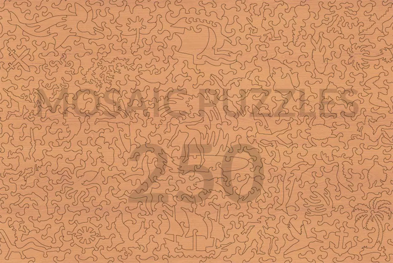 Mosaic Puzzles Ceci New York Frogs of Paradise puzzle lemn 500 piese junglă