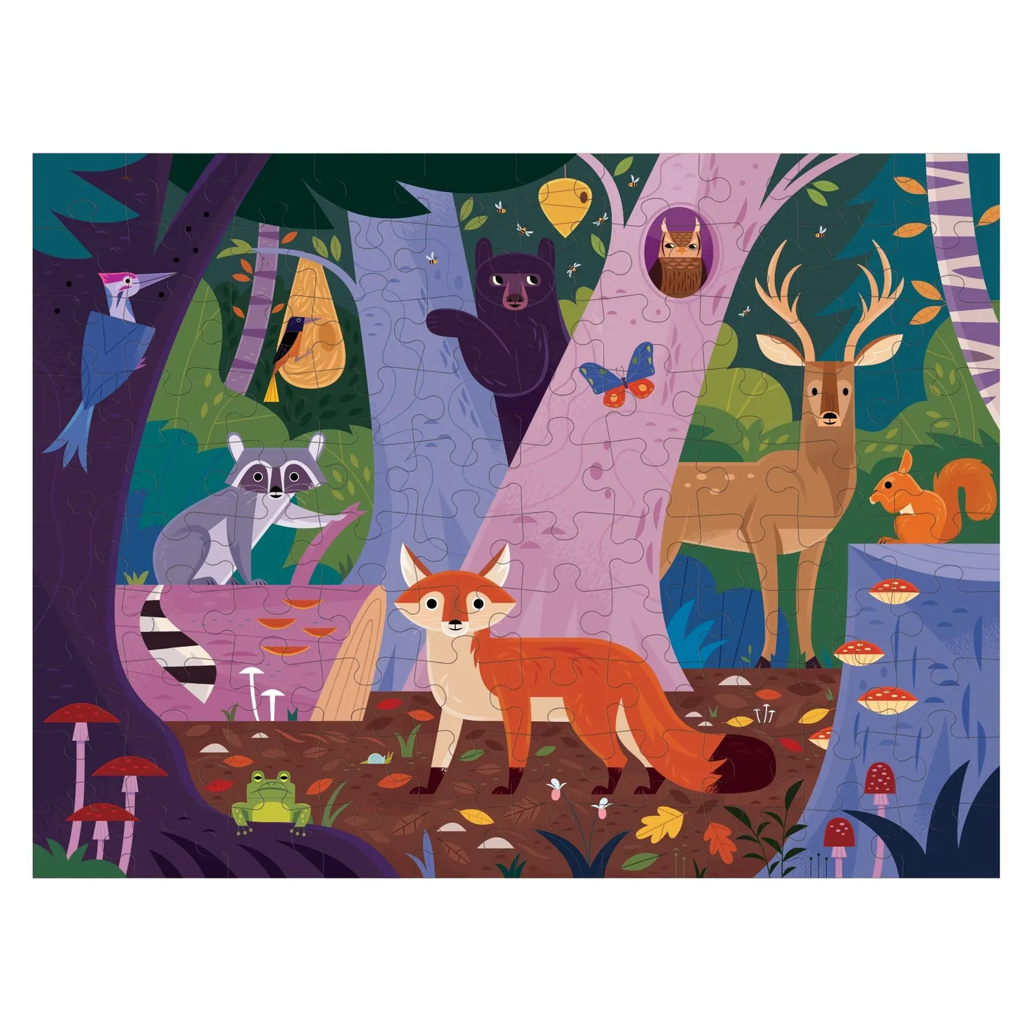 Mudpuppy Forest Above Below puzzle 100 piese dublu