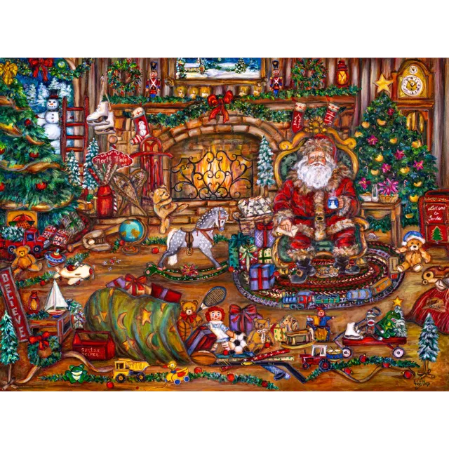 Hidden Piece Old Fashioned Christmas puzzle 526 piese