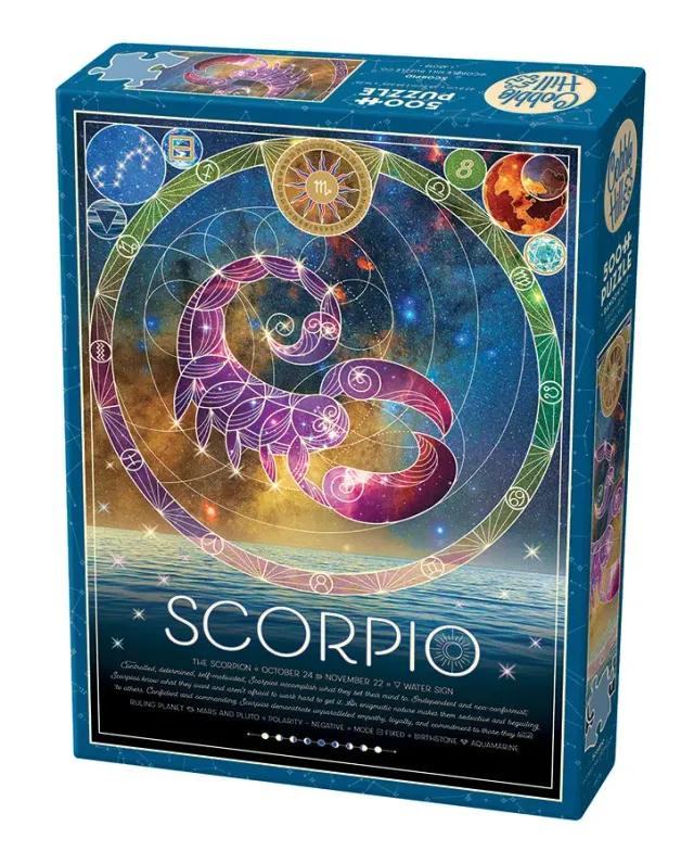 Cobble Hill Scorpio puzzle 500 piese zodiac apa