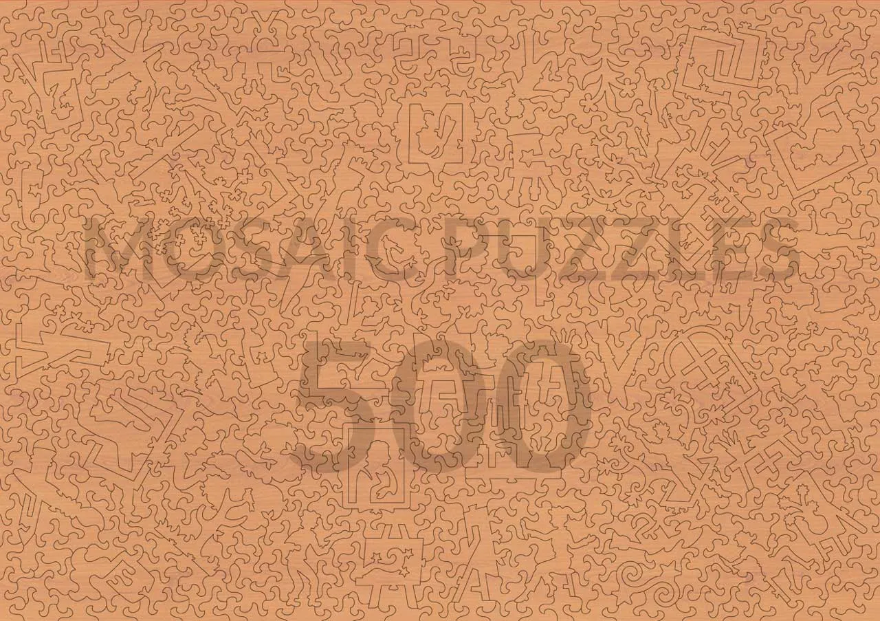 Mosaic Puzzles Madame Monet and Her Son puzzle lemn 500 piese