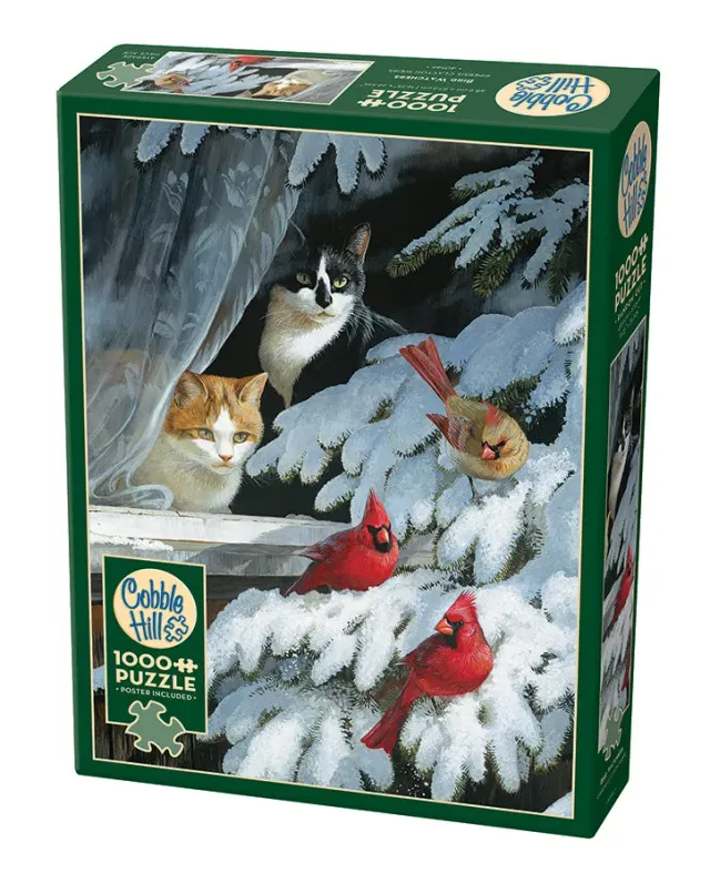 Cobble Hill Bird Watchers puzzle 1000 piese iarnă