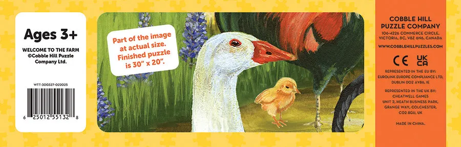 Cobble Hill Welcome to the Farm puzzle podea 35 piese