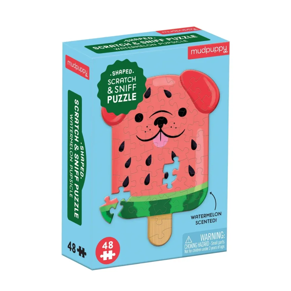 Mudpuppy Watermelon Pupsicle mini puzzle 48 piese parfumat