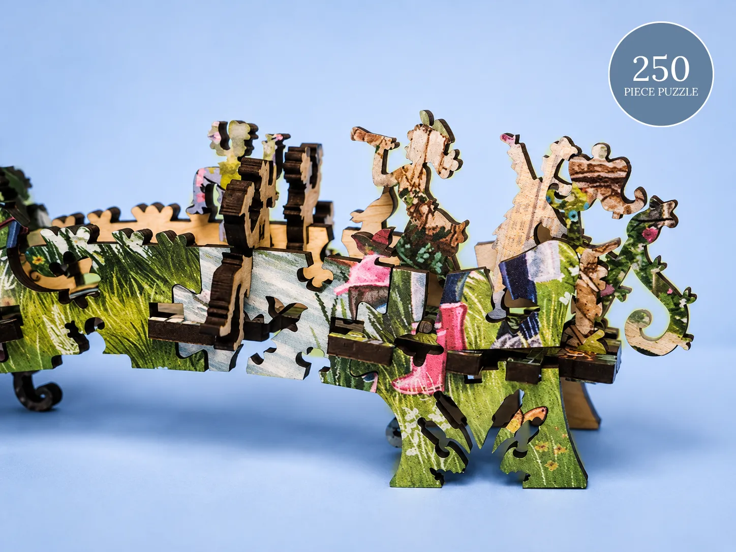 Mosaic Puzzles Summer by the Bridge puzzle lemn 500 piese 3D