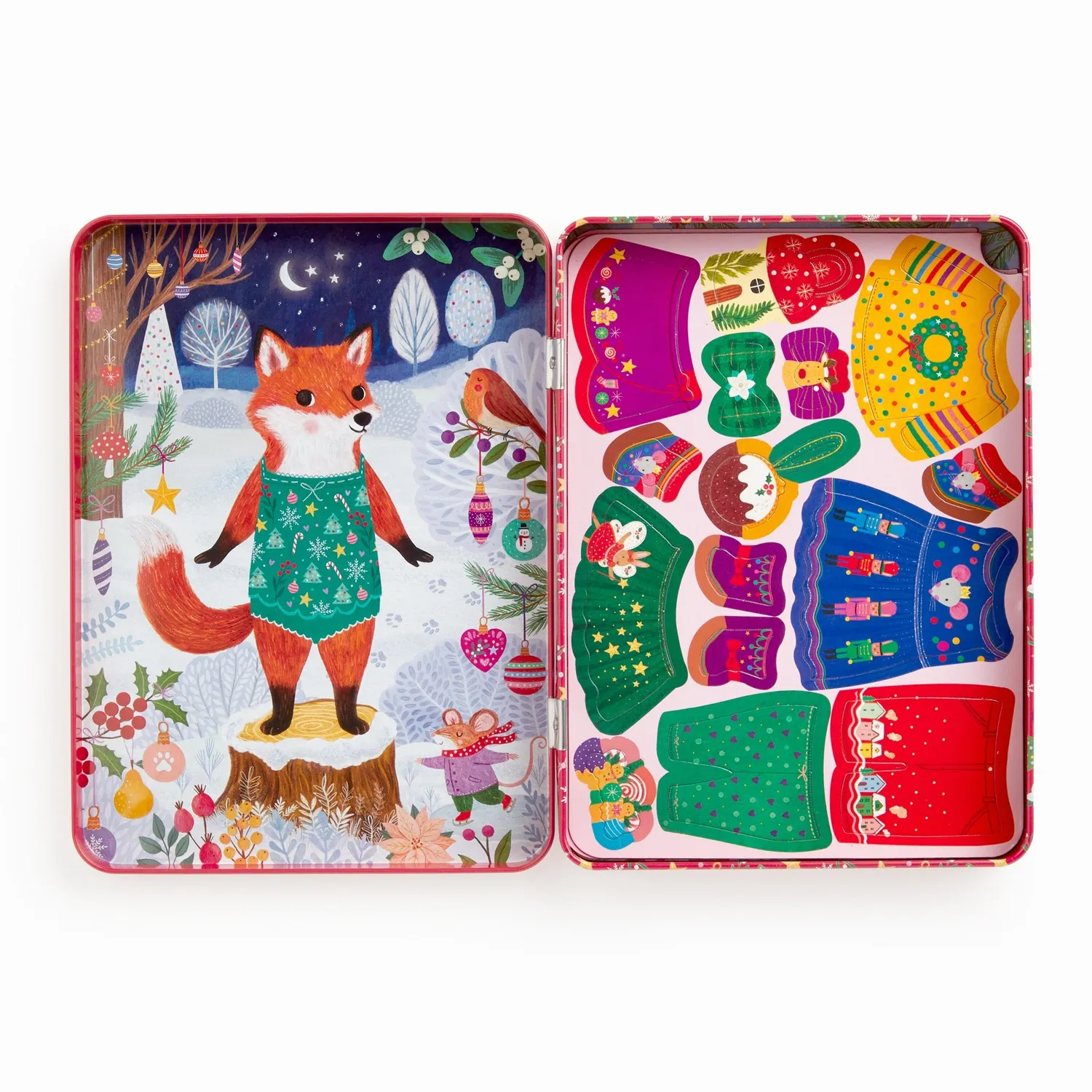 Mudpuppy Merry Woodland joc magnetic 45+ Craciun