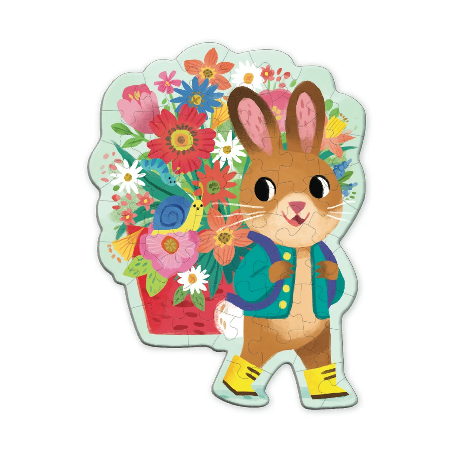 Mudpuppy Bunny Bouquet puzzle copii 48 piese parfumat