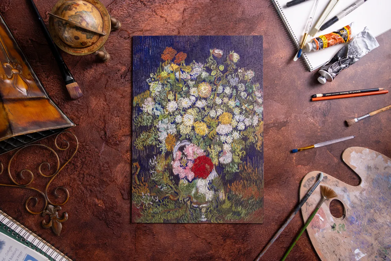 Mosaic Puzzles Heritage Bouquet of Flowers Van Gogh puzzle 3D 500 piese