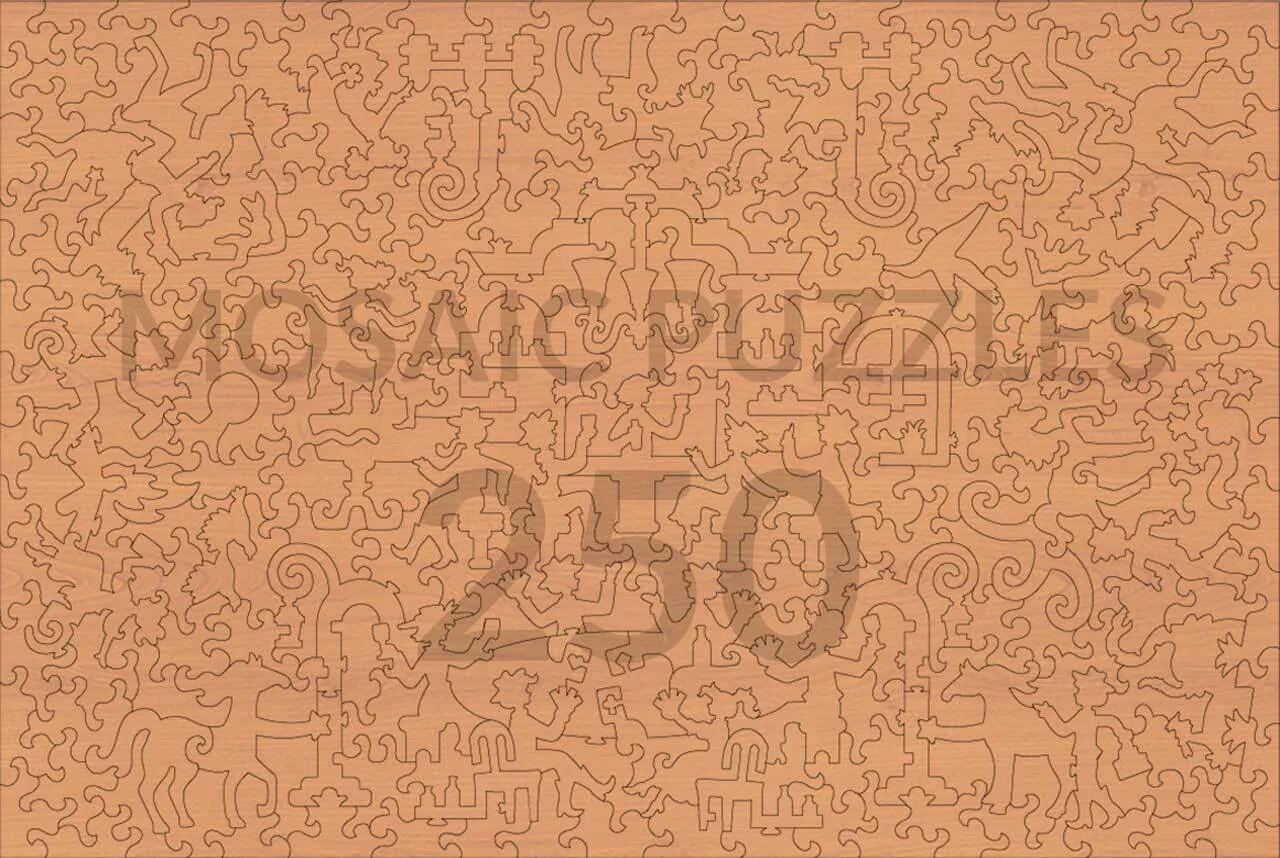 Mosaic Puzzles Riders of Texas puzzle lemn 500 piese cai