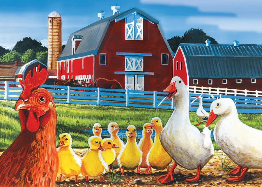 Cobble Hill Dwight's Ducks puzzle 35 piese tava ferma