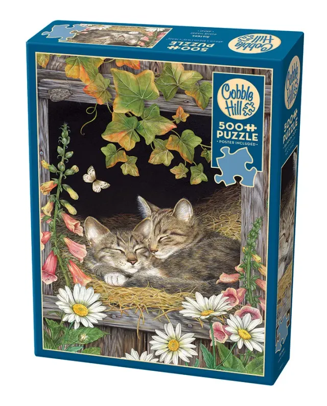 Cobble Hill Sisters puzzle 500 piese pisici