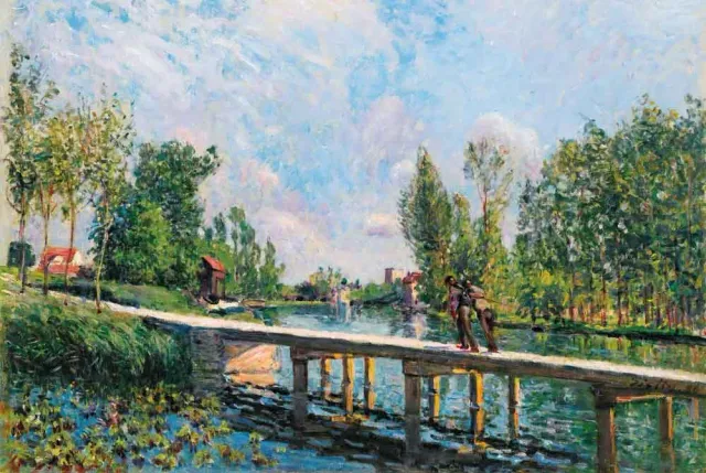 Mosaic Puzzles La Passerelle Sisley puzzle 1000 piese lemn