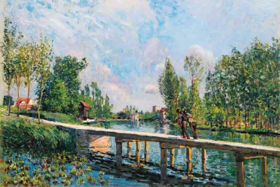 Mosaic Puzzles La Passerelle Sisley puzzle 1000 piese lemn