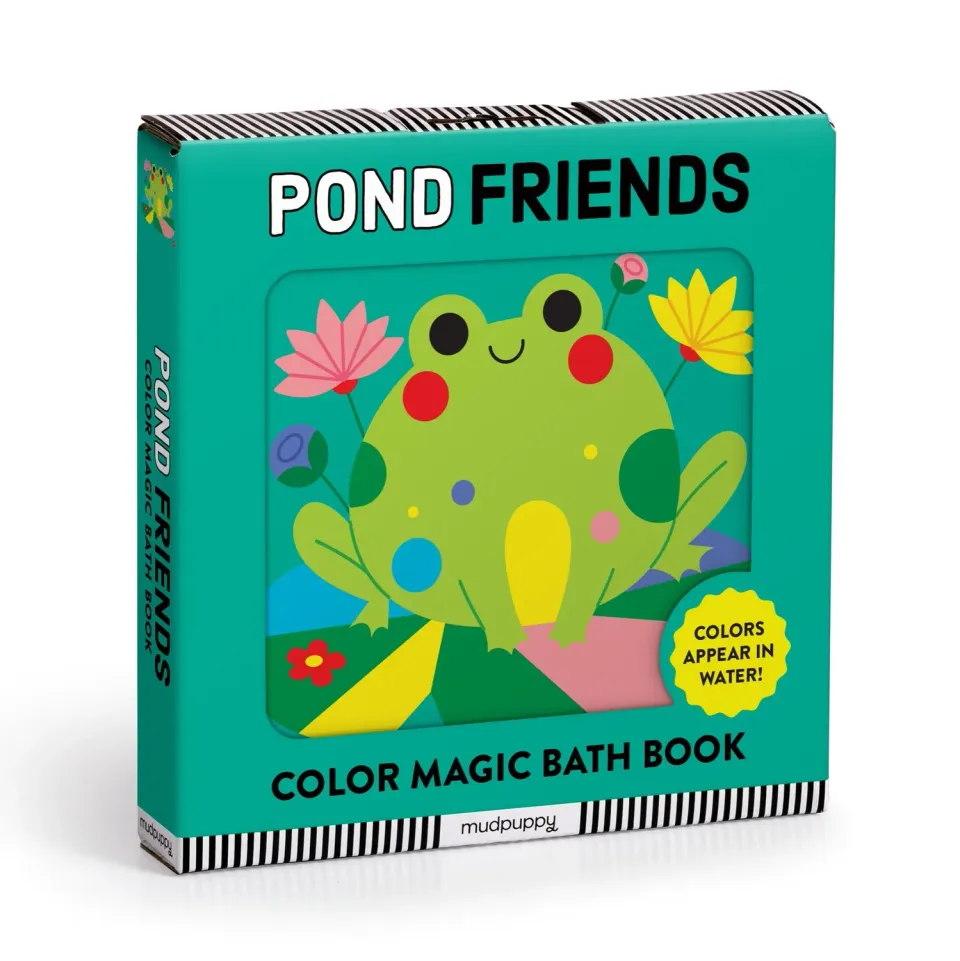 Mudpuppy Pond Friends Color Magic carte de baie 1+ an