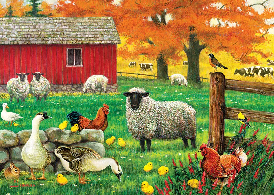 Cobble Hill Sheep Farm puzzle 35 piese tava copii