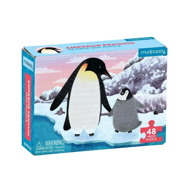 Mudpuppy Emperor Penguin mini puzzle 48 piese