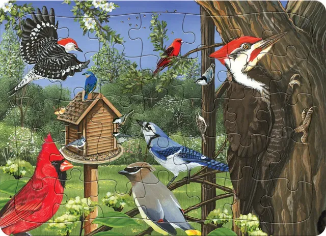 Cobble Hill Around the Birdfeeder puzzle tava 35 piese copii
