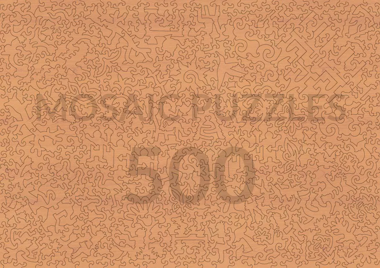 Mosaic Puzzles Alice in Wonderland puzzle lemn 500 piese fantezie