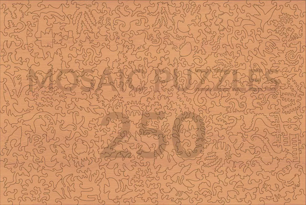 Mosaic Puzzles Under the Sea puzzle lemn 500 piese ocean