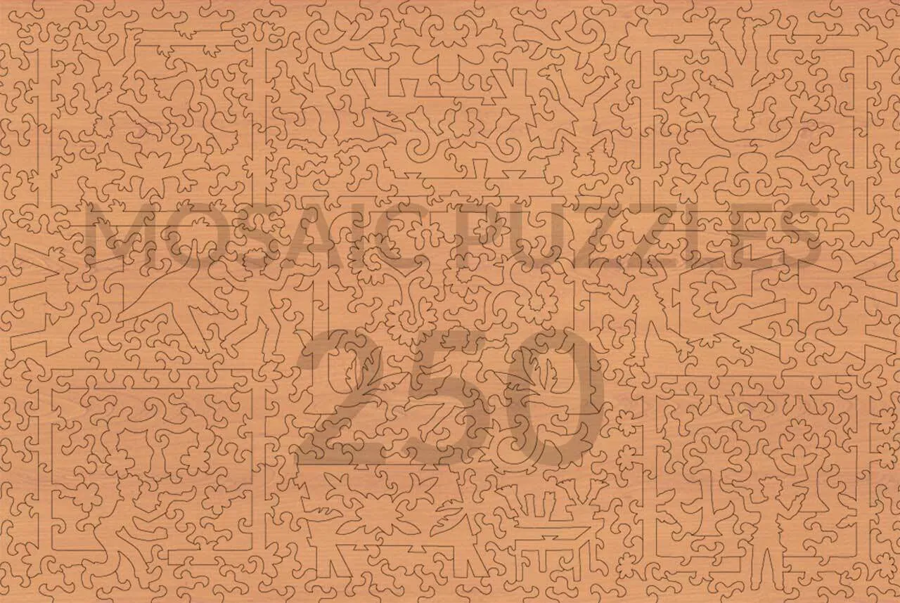 Mosaic Puzzles Sur Le Chemin Diben Paul Madeline puzzle lemn 500