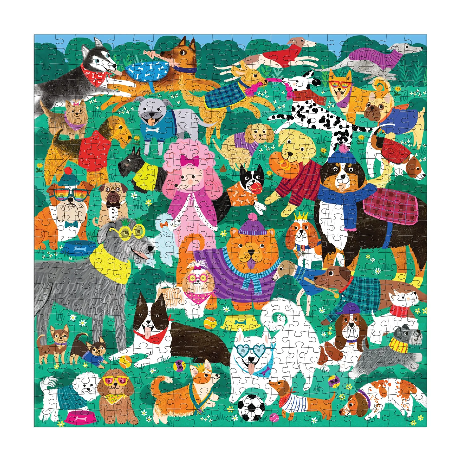 Mudpuppy Doggone Days puzzle familie 500 piese 51x51 cm
