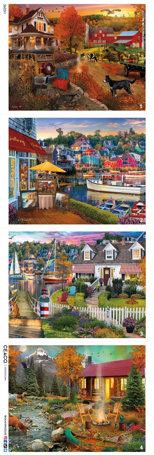 Ceaco David MacLean multipack 4 puzzle x 500 piese