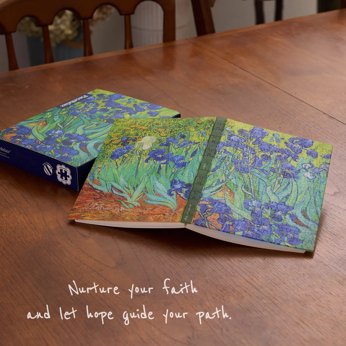 PieceRelax Puzzle Journal Irises YA1065 jurnal puzzle iriși A5